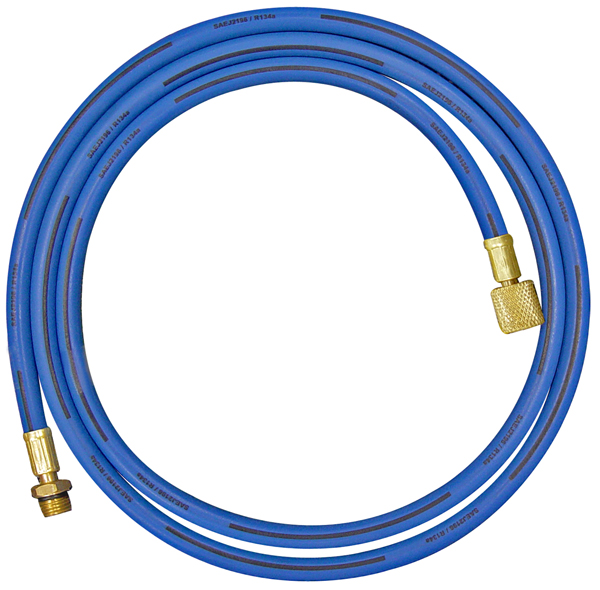 R134a Charging Hose Set  72" Yellow Blue and Red 