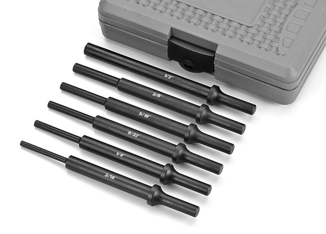 ATD 9pc Air Hammer Chisel/ punch/ Cutter Bit Set with .401" Shank #5730