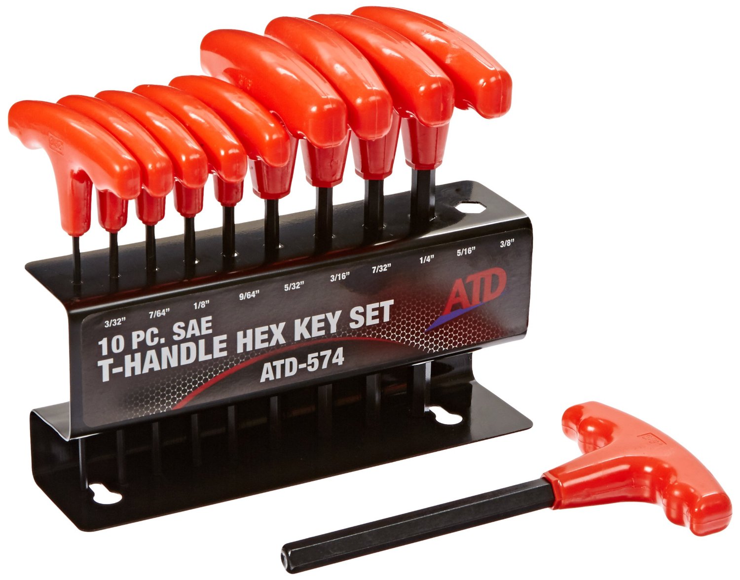 ATD Tools ATD-580 Sae Metric Long Arm Ball End Hex Key Set 