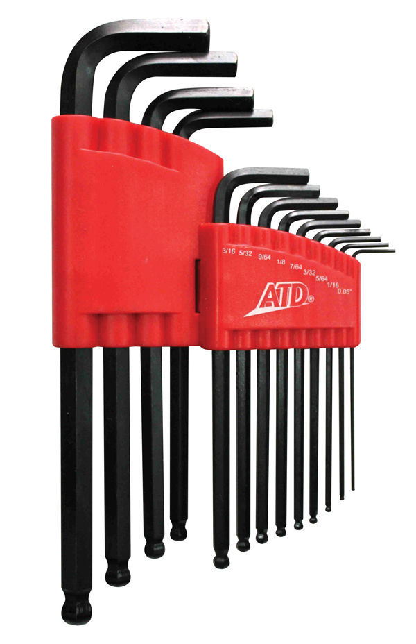 ATD Tools 574 10-Piece SAE T-Handle Hex Key Set 
