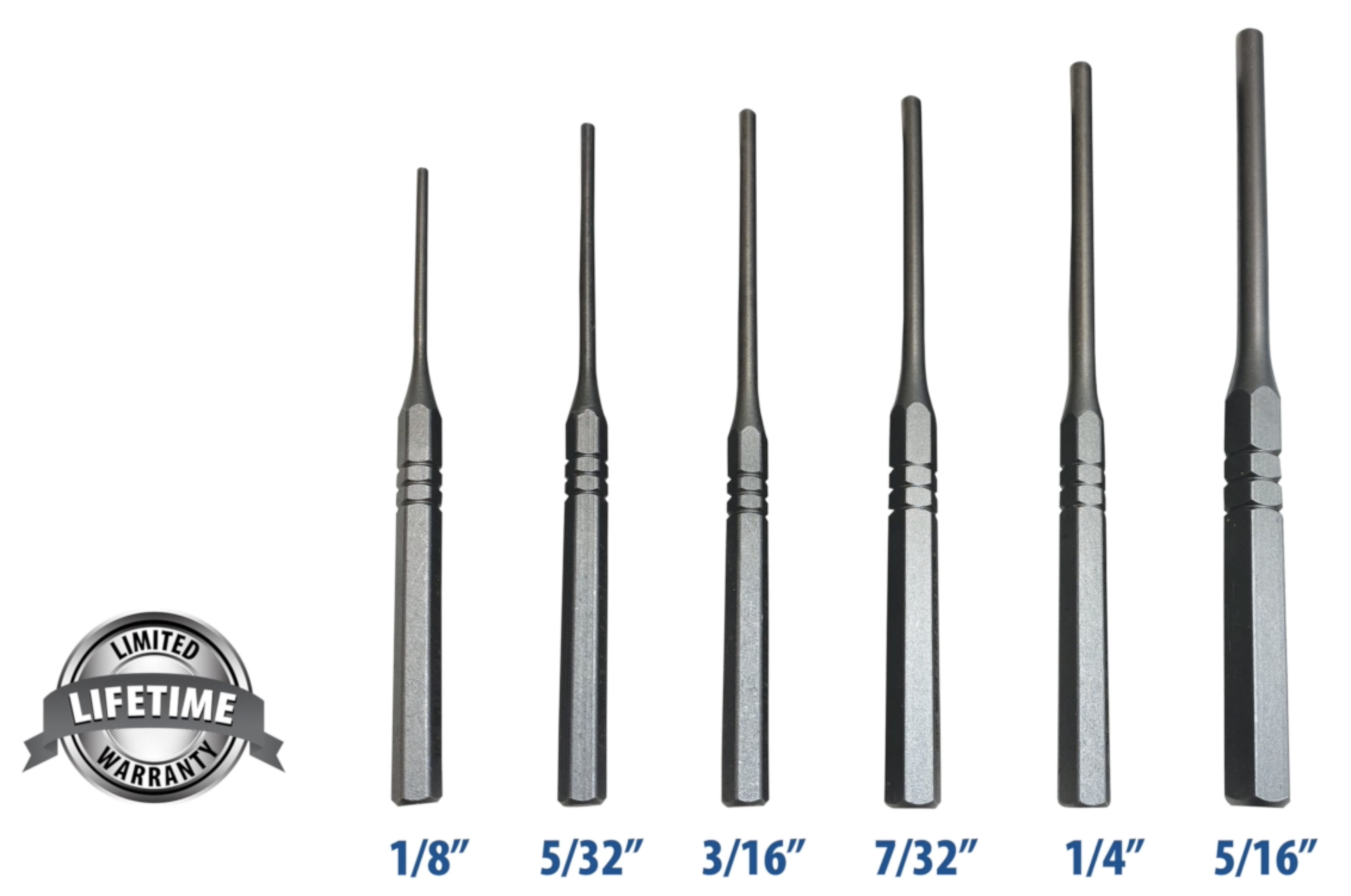 6 Pc. Roll Pin Punch Set